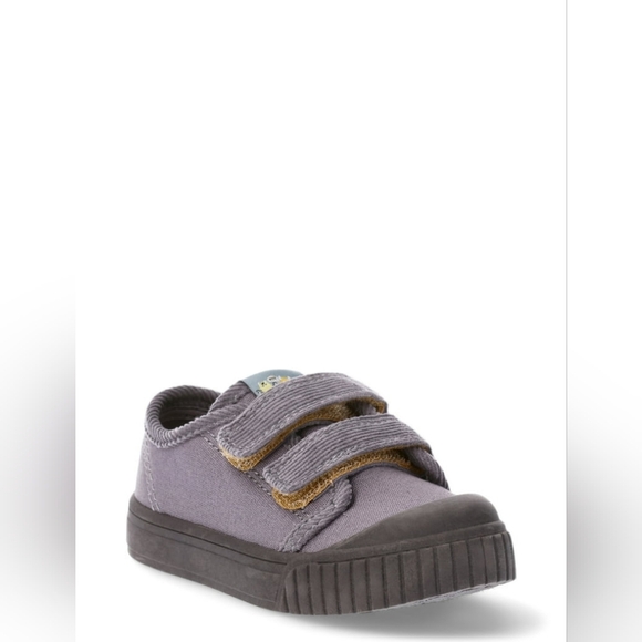 Wonder Nation Toddler Boy Two-Strap Bump Toe Sneakers Size 11 Gray Corduroy - Picture 1 of 16
